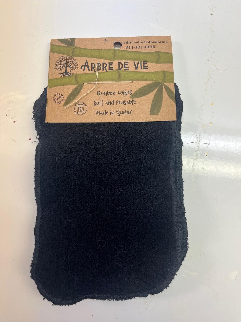 Black Bamboo Hand Towels - Soft & Reusable
